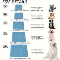 Tapis rafraîchissant pour chien extra large pour grands chiens, coussin rafraîchissant en soie glacée pour animaux de compagnie, lavable et durable, couverture rafraîchissante pour chats et chiens, tapis de canapé