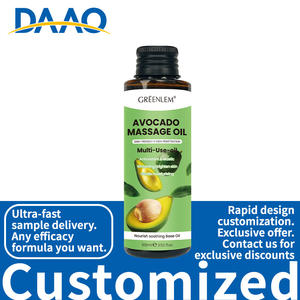Aceite de masaje de aguacate orgánico Fórmula suave y no pegajosa para hidratar la piel Relajación Aclarar Ingredientes nutritivos - Product Image 4