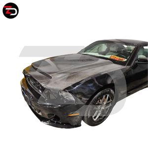 Capot moteur en fibre de carbone 2011-2013 avec prise d'air pour Mustang GT500, capot en acier, 1 ensemble, Mustang Gt, boîte en carton comme sur la photo - Product Image 6