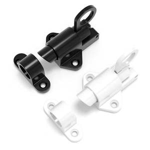<span class=keywords><strong>Loquet</strong></span> à fermeture automatique anneau de traction ressort rebond boulon de porte noir alliage d'aluminium fenêtre porte serrure ressort charge boulon <span class=keywords><strong>loquet</strong></span> - Product Image 2