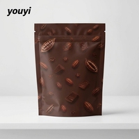 Sachet alimentaire refermable avec fermeture éclair, personnalisable, en matériaux BOPP/PET/VMPET/CPP thermoscellables pour snacks