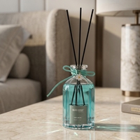 Diffuseur de parfum en verre pour voiture, à bâtonnets, à l'huile essentielle, pour décoration d'intérieur, désodorisant longue durée, sans parfum artificiel