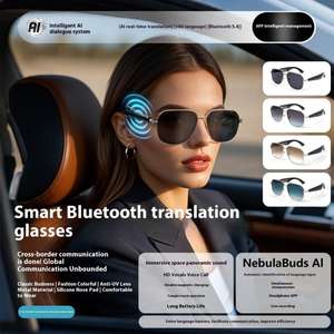 Lunettes Intelligentes GY100 AI Traduction BT 100 Interprétation Multilingue en Temps Réel Écoutez des Chansons et Répondez aux Appels - Product Image 5