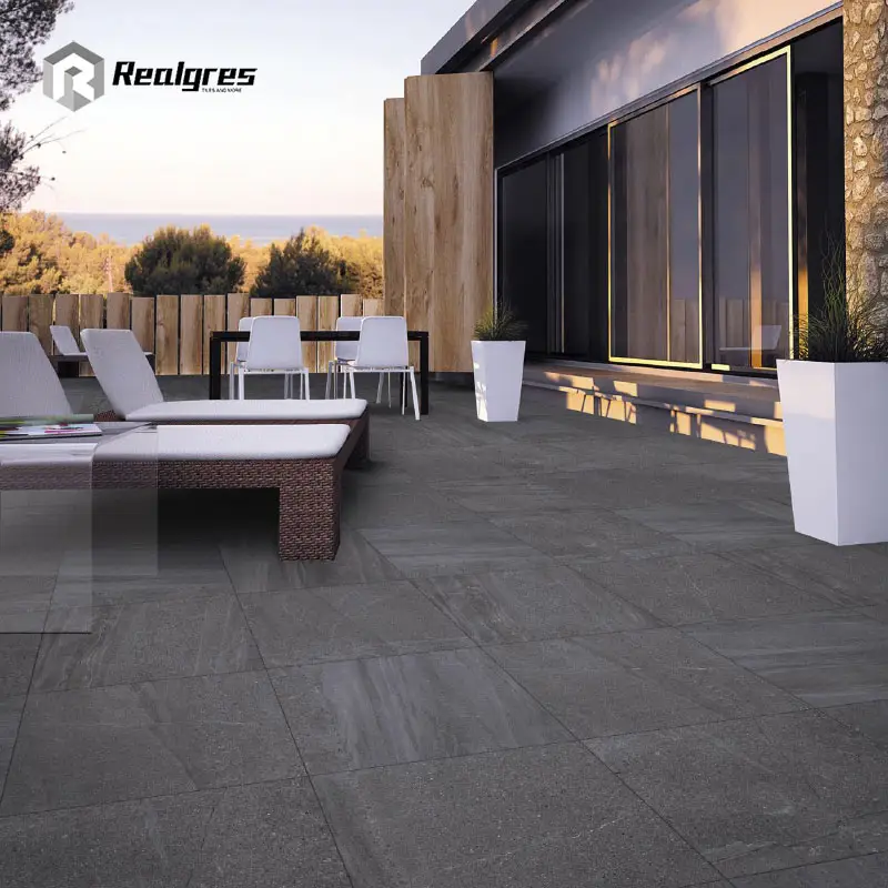 20ミリメートルPorcelain Paving Travertine Ceramic Non Slip Patio Outdoor Wall Tile Design