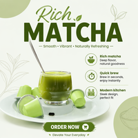 Capsules de Matcha Aromatisées – Collection de Saveurs – Dosettes de Thé Vert Latte Instantané pour Machine à Café Monodose – Vente en Gros