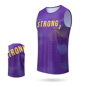 เสื้อกล้ามกีฬาแห้งเร็วปรับแต่งได้สำหรับผู้ชาย เสื้อยืดแขนกุดสำหรับออกกำลังกาย วิ่งกลางแจ้ง มาราธอน บาสเกตบอล เสื้อกีฬา - Product Image 2