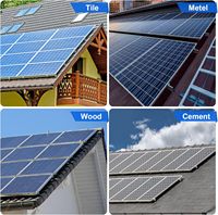 9 Supports de montage de panneau solaire en aluminium Pv Sunsolar pour toit de panneau solaire et support de montage solaire