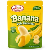 SWOOT Zachte Afpelbare Bananenschil Gummy Candy met Echt Fruitsap Zoete Fruitachtige Smaak