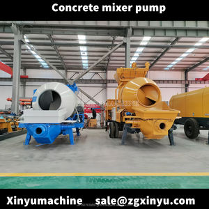 Gran oferta bomba mezcladora de hormigón 30 40 60cbm/hr mezclador con bomba de bombeo de hormigón cemento motor diésel portátil Control remoto - Product Image 4