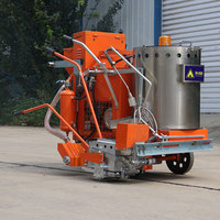 Machine de marquage routier convexe thermoplastique à chauffage rapide et uniforme haute efficacité, utilisée pour le marquage des chaussées tactiles