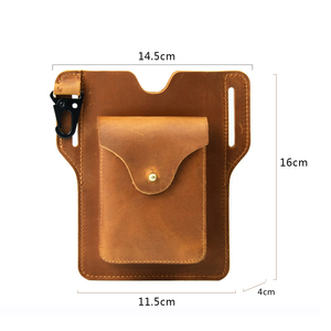 Sac de <span class=keywords><strong>ceinture</strong></span> en <span class=keywords><strong>cuir</strong></span> de vache véritable pour hommes Crazy Horse en <span class=keywords><strong>cuir</strong></span> pour téléphone Portefeuille <span class=keywords><strong>Ceinture</strong></span> Sac - Product Image 4