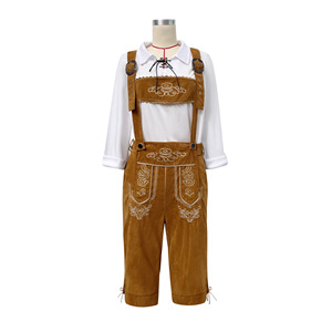 Mengmei – salopette Oktoberfest pour hommes, style bavarois, Costume folklorique traditionnel pour festival, vêtements de scène, S-3XL - Product Image 2