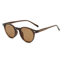 Nouvelles lunettes de soleil de créateur transfrontalières, style vintage tendance, luxe européen et américain, protection UV400, monture complète, unisexe