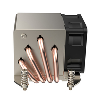 Radiateur de serveur CPU Coolserver CS-AM5-2UR64 AM5, 4 caloducs, 2U, 4 broches, silencieux, 34,50 CFM, cuivre, aluminium, deux roulements à billes, TDP 160W