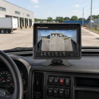 Kit de Monitor de Detección de Punto Ciego Inalámbrico con IA de 7 Pulgadas y 3 Canales, con Sensor AHD, Cámara de Reversa 720P/1080P para Camión, Semirremolque, Autobús