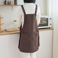 Tablier de cuisine personnalisé avec logo, style japonais, durable, doux, de haute qualité, pour femme, idéal pour la cuisine, le jardinage et la maison