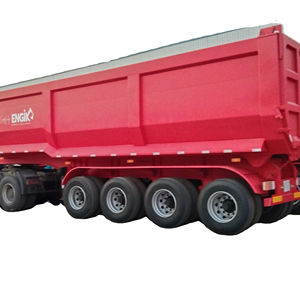 Semi-remorque benne basculante à godets en U, capacité de charge 60, 70, 80 tonnes, 3, 4, 5 essieux, pour usine - Product Image 1