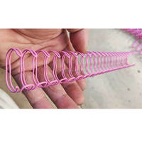 Anneau de reliure en spirale métallique double boucle 2:1 rose 3/4" 19 mm O