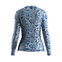 Rashguard de natation et de plongée pour femme OEM UPF50+ respirant, doux, à compression, manches longues, col montant