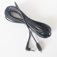 Cable de Audio TRS con Conector Jack Estéreo de 3.5 mm en Ángulo Recto, Cable USB Mini B de 4 Pines Macho a Jack de 3.5 mm