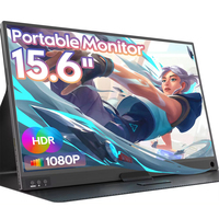 15.6 pouces FHD 1080P IPS écran double haut-parleurs type-c HD Mini moniteur Portable pour ordinateur portable PC téléphone commutateur PS5
