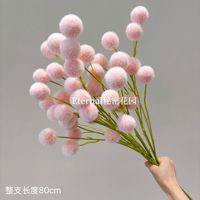 Bouquet de fleurs artificielles en mousse à 9 têtes, écologique, pour décoration de mariage et d'Halloween, petites fleurs artificielles