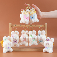 Gantungan Kunci Boneka Plush Lucu Berkualitas Tinggi Super Lembut dengan Bentuk 3D dan Bahan Ramah Kulit Grosir Pabrik