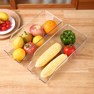 <b>Refrigerator</b> Beverage Storage Box Transparent Slanted Opening Rack For Cans And Fruits Food Grade Organizer - Product Image 4
