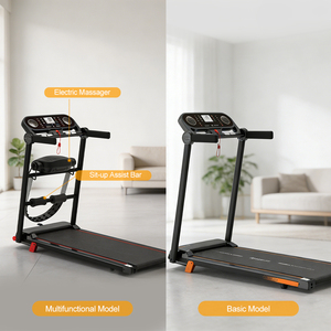 <span class=keywords><strong>Tapis</strong></span> roulant électrique portable certifié CE, capacité <span class=keywords><strong>100</strong></span> kg, moteur DC 1,5 CV, pliable, avec inclinaison manuelle - Product Image 3