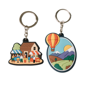 Porte-clés pendentif sur mesure en PVC souple 3D, résistant aux déchirures, écologique, taille personnalisée, pour usine d'assemblage de volumes - Product Image 4