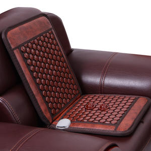 Coussin <span class=keywords><strong>de</strong></span> chaise <span class=keywords><strong>de</strong></span> bureau en jade naturel avec <span class=keywords><strong>ceinture</strong></span> <span class=keywords><strong>de</strong></span> massage pour le corps et les épaules - Product Image 5