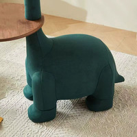 Fauteuil d'appoint multifonctionnel en forme de dinosaure, style minimaliste moderne chinois, avec table d'appoint, fauteuil de salon décoratif individuel