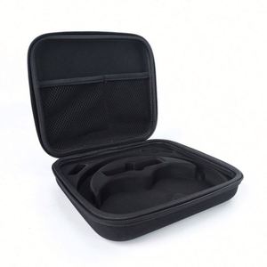 <b>Hard</b> <b>Shell</b> Large Carrying Headphones <b>Case</b> Travel Waterproof EVA Headset Storage Box Black Oxford EVA Wireless Headphones Bag - Product Image 4