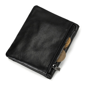 Portafoglio Vintage da uomo di lusso in vera pelle nera RFID blocco di <span class=keywords><strong>grandi</strong></span> <span class=keywords><strong>dimensioni</strong></span> portamonete per uomo <span class=keywords><strong>portafogli</strong></span> e borsellini in pelle - Product Image 1