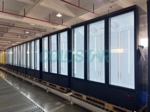 <span class=keywords><strong>Lg</strong></span> Réfrigérateur Porte en verre Congélateur <span class=keywords><strong>vertical</strong></span> Crème glacée réfrigérée Vitrine de présentation Ventilateur de refroidissement Vitrine Réfrigérateur - Product Image 4