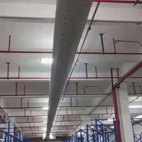 Système de ventilation de conduits d'air en tissu de conception industrielle écoénergétique pour hôpitaux, gymnases, écoles