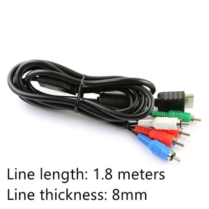 Universal Anti-Interference ABS Cable for PS2 <strong>PS3</strong> Color Difference Audio <strong>Component</strong> Line Accessories - Product Image 6