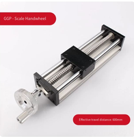 Module de mouvement à vis à billes et guidage linéaire GGP-600 avec table coulissante manuelle et levage croisé à manivelle