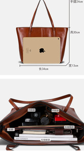 Nouveaux sacs à main de luxe en cuir véritable de haute qualité, grande capacité, sacs messagers, sacs à main de créateurs, sacs à bandoulière pour femmes, mode féminine - Product Image 6