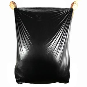 Sac poubelle d'entrepreneur noir personnalisable de 55 gallons, grands sacs pour supermarché et exposition, fabriqué à partir de matériaux recyclés - Product Image 5