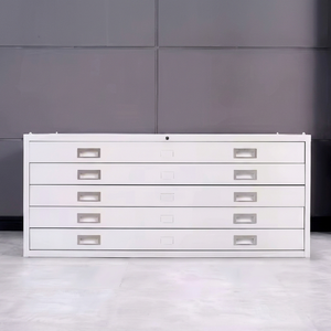 5 <b>Drawers</b> Modern Steel Map <b>Filing</b> Cabinet with Customized Color Side Handle Durable & Space Saving for Home Office & School Use - Product Image 2