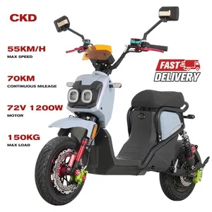 CKD热销产品60v 1500w 55千米/H使用寿命长2轮成人快速电动滑板车