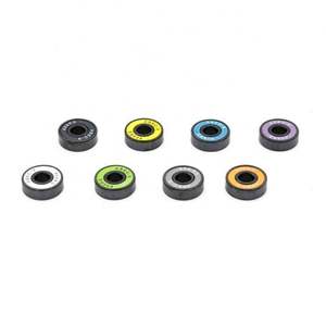 Roulements à billes pour skateboard ABEC 7 9 11 avec anneaux noirs 8*22*7mm 608 2RS Roulements pour longboard - Product Image 1