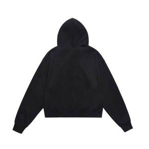 ผู้ผลิต H5525 จำหน่ายส่งเสื้อฮู้ดดี้ผ้าฝ้ายเฟรนช์เทอร์รี่แบบเรียบ 350 กรัม 100% สำหรับผู้ชายและผู้หญิง - Product Image 4