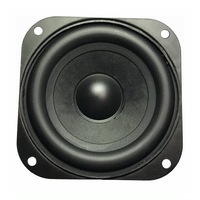 (35-005) Haut-parleur large bande 3,5 pouces 88 mm 15W/20W 4/8 Ohm à cône en papier et suspension en caoutchouc, mini haut-parleur, transducteur audio