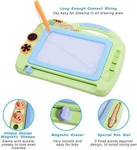 Magnetisch plastic tekenbord met achterwand - Magisch kleur- en tekenbord voor kinderen van 2-6 jaar - Product Image 5