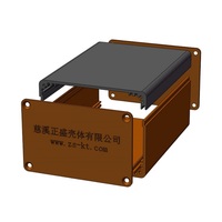 Dapat disesuaikan 90*59 Mini PC kotak kontrol aluminium Aloi casing baterai penutup elektronik IP54 nilai berat ringan tahan lama