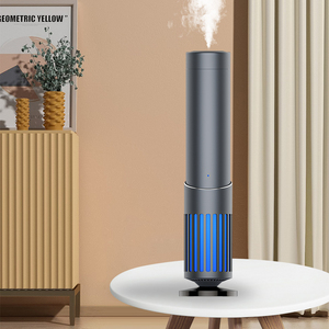 Khách sạn Kim loại 150ml Máy tính để bàn hương liệu khuếch tán không khí lạnh công nghệ + Máy nghe nhạc hẹn giờ cài đặt pin miễn phí - Product Image 4