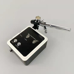 Kit de aerógrafo para decoración de uñas con mini bomba eléctrica, 3 configuraciones de velocidad, alimentación por gravedad portátil para aplicación de esmalte de uñas en gel - Product Image 5