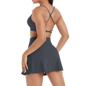 Sujetador deportivo personalizado para mujer, sin costuras, cuello Halter, Espalda descubierta, de Yoga Top, alto elástico, transpirable, gimnasio, Fitness, ropa deportiva - Product Image 1